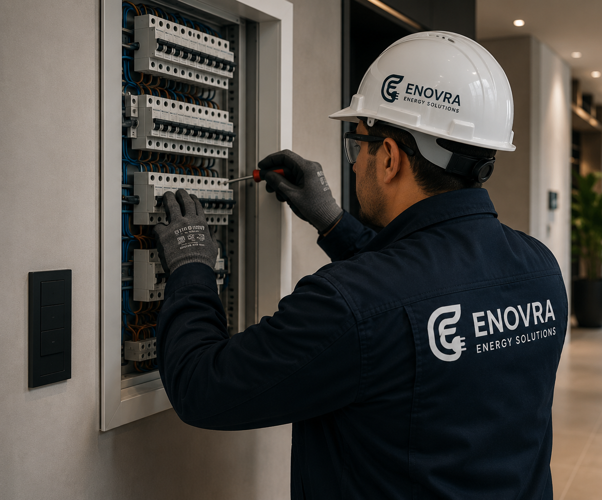 Enovra Electricals — solar panel installation